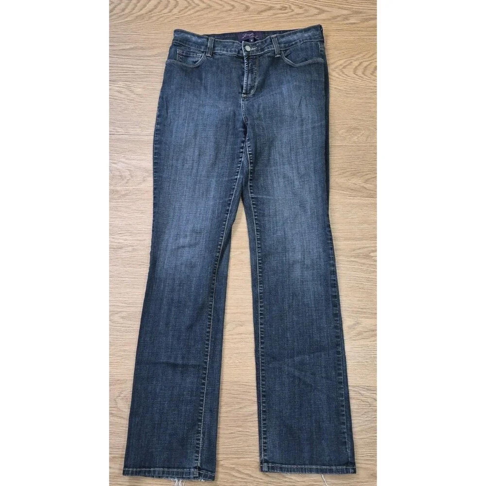 NYDJ Jeans Womens 10 Bootcut Dark Lift Tuck Technology Stretch Western 31x32